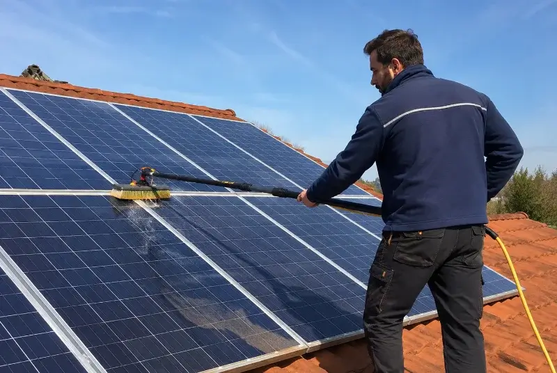 Nettoyage et entretien de panneaux solaires à Préfailles